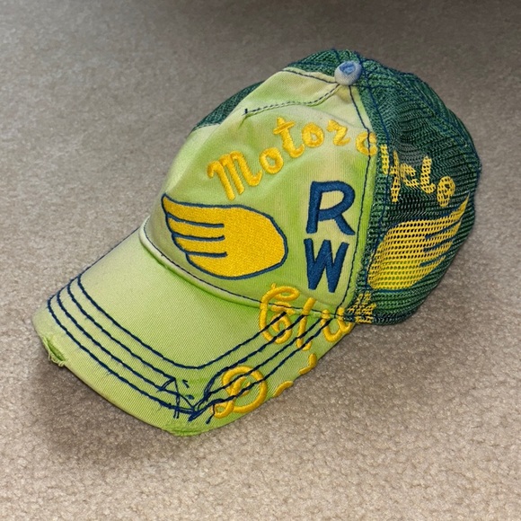 True Religion Other - RARE True Religion Distressed RW Motorcycle Club Cap
